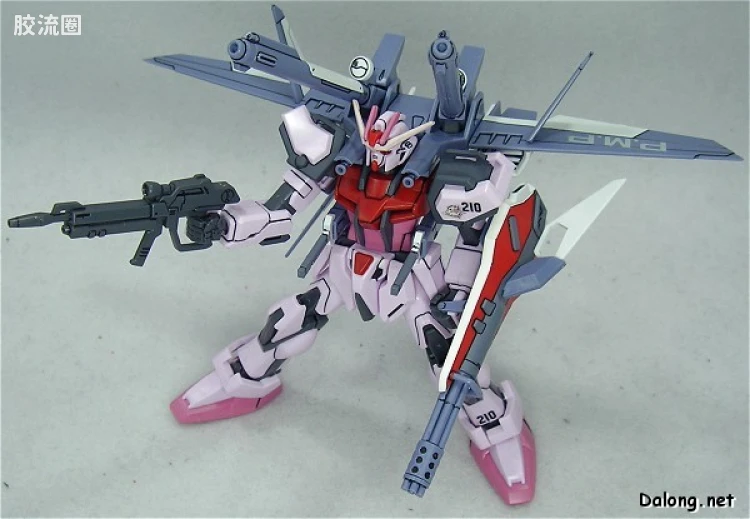 机动战士高达SEED HG SEED MSV 01 MBF-02+P202QX 强袭嫣红I.W.S.P. - 图片