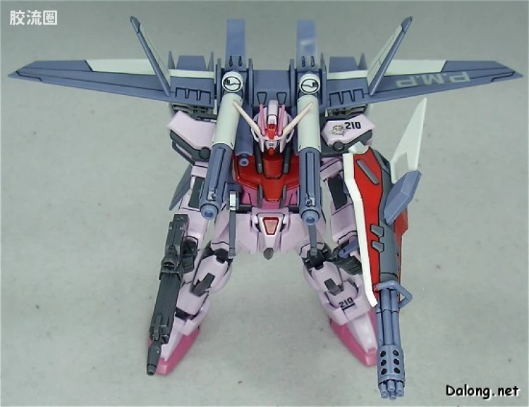 机动战士高达SEED HG SEED MSV 01 MBF-02+P202QX 强袭嫣红I.W.S.P. - 图片