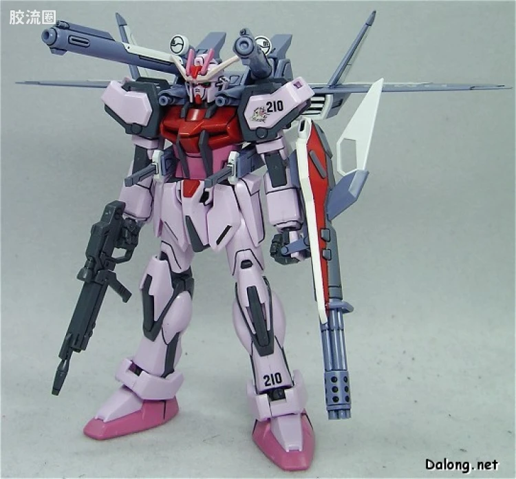 机动战士高达SEED HG SEED MSV 01 MBF-02+P202QX 强袭嫣红I.W.S.P. - 图片