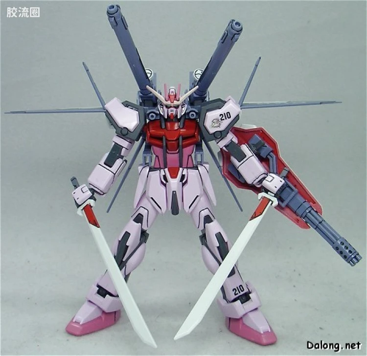 机动战士高达SEED HG SEED MSV 01 MBF-02+P202QX 强袭嫣红I.W.S.P. - 图片