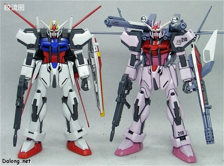 机动战士高达SEED HG SEED MSV 01 MBF-02+P202QX 强袭嫣红I.W.S.P. - 图片