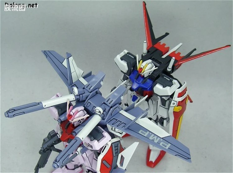 机动战士高达SEED HG SEED MSV 01 MBF-02+P202QX 强袭嫣红I.W.S.P. - 图片