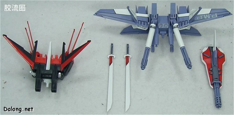 机动战士高达SEED HG SEED MSV 01 MBF-02+P202QX 强袭嫣红I.W.S.P. - 图片