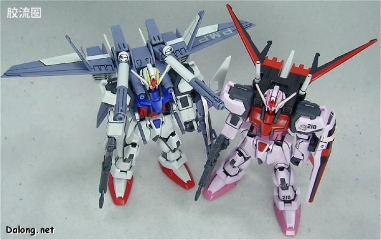 机动战士高达SEED HG SEED MSV 01 MBF-02+P202QX 强袭嫣红I.W.S.P. - 图片