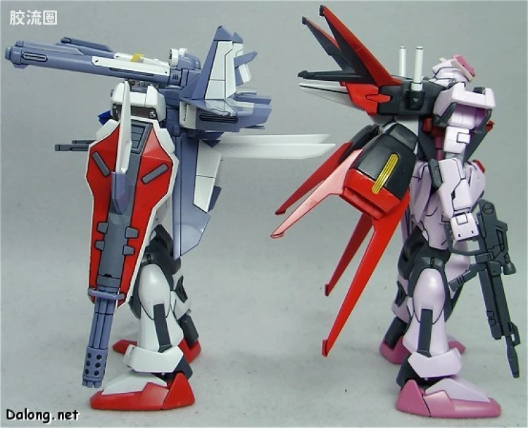 机动战士高达SEED HG SEED MSV 01 MBF-02+P202QX 强袭嫣红I.W.S.P. - 图片