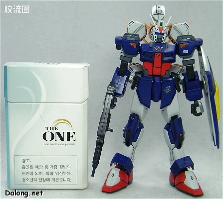 机动战士高达SEED HG SEED MSV 06 GAT-01A1+AQM/E-X04 105屠杀短剑+炮筒 - 图片