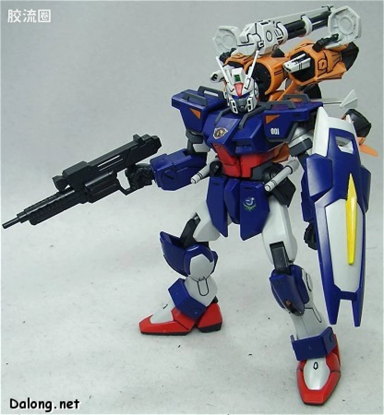 机动战士高达SEED HG SEED MSV 06 GAT-01A1+AQM/E-X04 105屠杀短剑+炮筒 - 图片