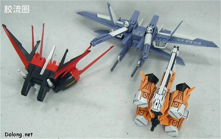 机动战士高达SEED HG SEED MSV 06 GAT-01A1+AQM/E-X04 105屠杀短剑+炮筒 - 图片