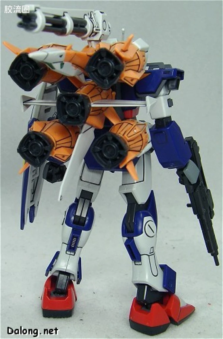 机动战士高达SEED HG SEED MSV 06 GAT-01A1+AQM/E-X04 105屠杀短剑+炮筒 - 图片