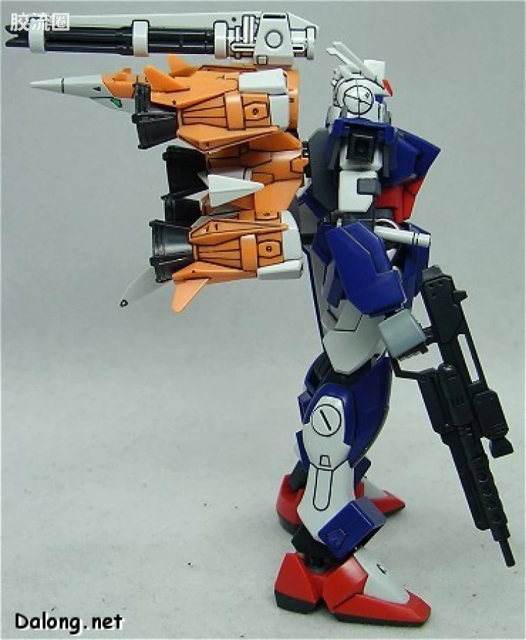 机动战士高达SEED HG SEED MSV 06 GAT-01A1+AQM/E-X04 105屠杀短剑+炮筒 - 图片