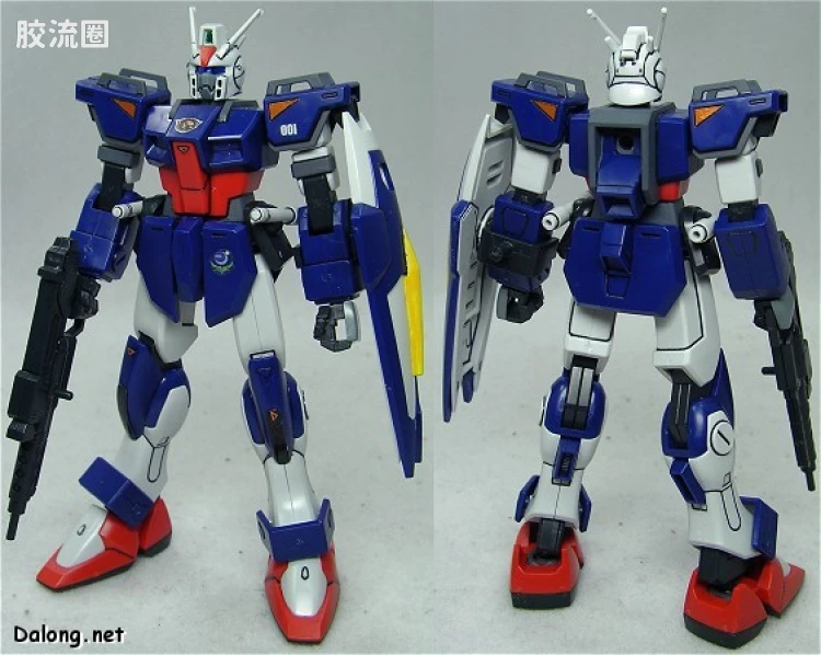 机动战士高达SEED HG SEED MSV 06 GAT-01A1+AQM/E-X04 105屠杀短剑+炮筒 - 图片