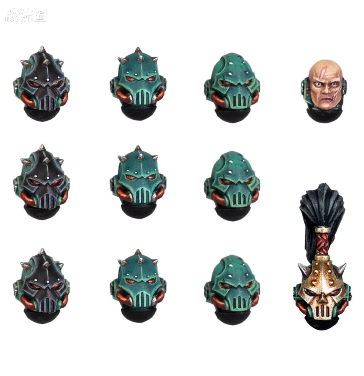 战锤：荷鲁斯之乱 Warhammer: The Horus Heresy Sons of Horus 第十六军团 荷鲁斯之子 2版 MKVI 头部升级改件