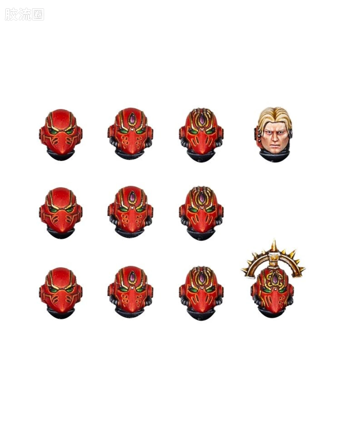 战锤：荷鲁斯之乱 Warhammer: The Horus Heresy Blood Angels 第九军团 圣血天使 2版 MKVI 头部升级改件