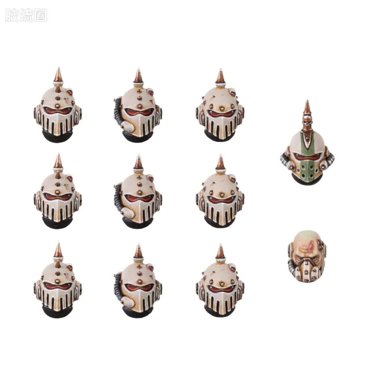 战锤：荷鲁斯之乱 Warhammer: The Horus Heresy Death Guard 第十四军团 死亡守卫 2版 MKVI 头部升级改件