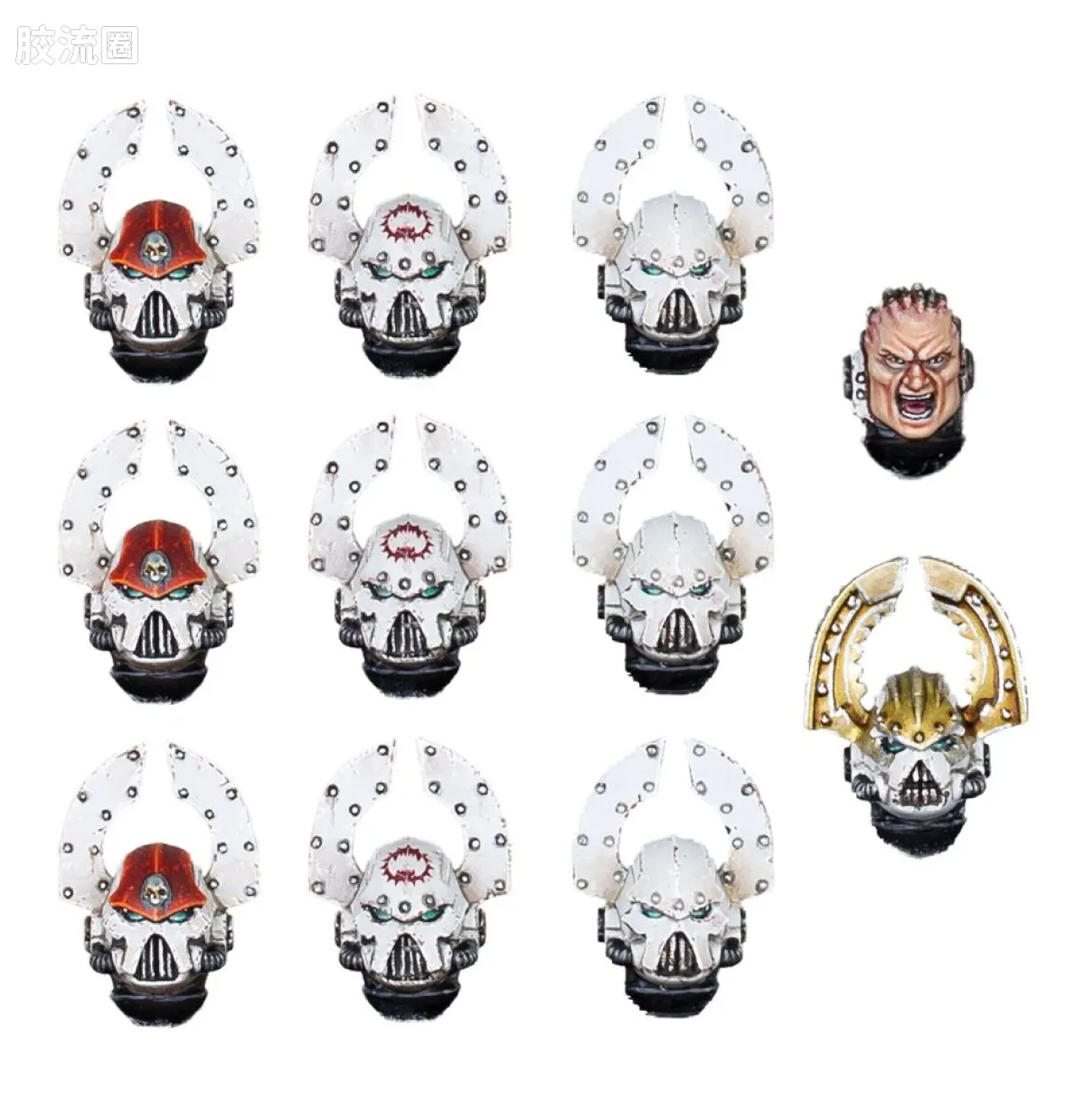 战锤：荷鲁斯之乱 Warhammer: The Horus Heresy World Eaters 第十二军团 吞世者 2版 MKVI 头部升级改件
