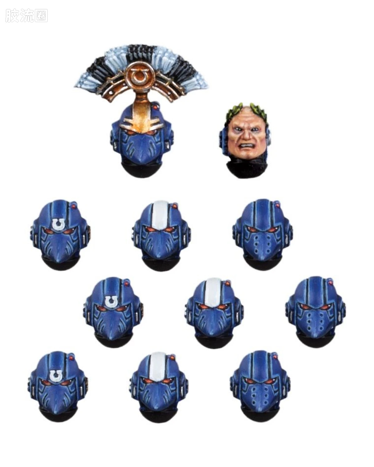 战锤：荷鲁斯之乱 Warhammer: The Horus Heresy Ultramarines 第十三军团 极限战士 2版 MKVI 头部升级改件