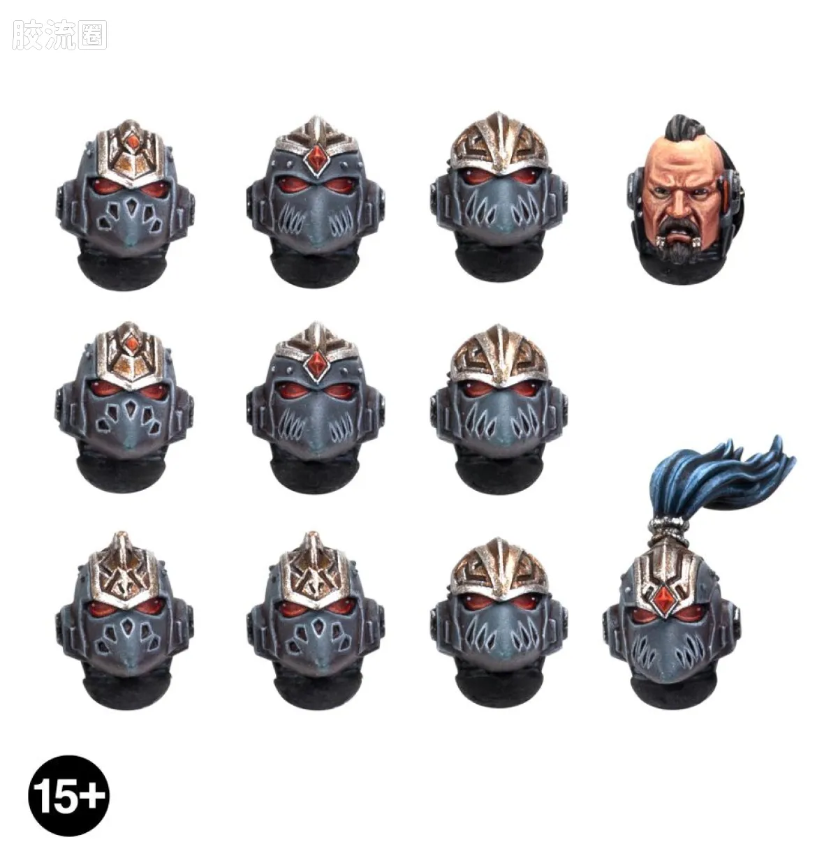 战锤：荷鲁斯之乱 Warhammer: The Horus Heresy Space Wolves 第六军团 太空野狼 2版 MKVI 头部升级改件
