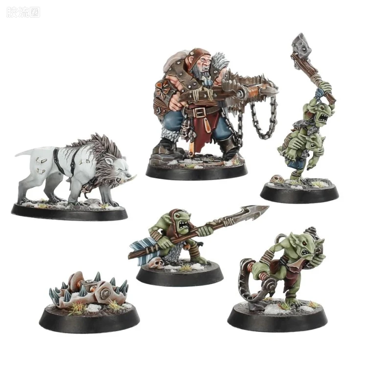 战锤：西格玛时代 Warhammer：Age of Sigmar Ogor Mawtribes 食人魔大胃部落 2版 冥土世界 兽爪劫掠者 赫斯戈恩的猎人者