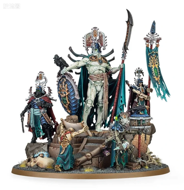 战锤：西格玛时代 Warhammer：Age of Sigmar Ossiarch Bonereapers 殓骨骸军 2版 卡塔克罗斯 墓城死亡大君
