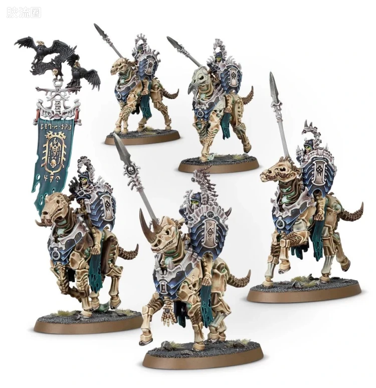 战锤：西格玛时代 Warhammer：Age of Sigmar Ossiarch Bonereapers 殓骨骸军 2版 死亡骨骑
