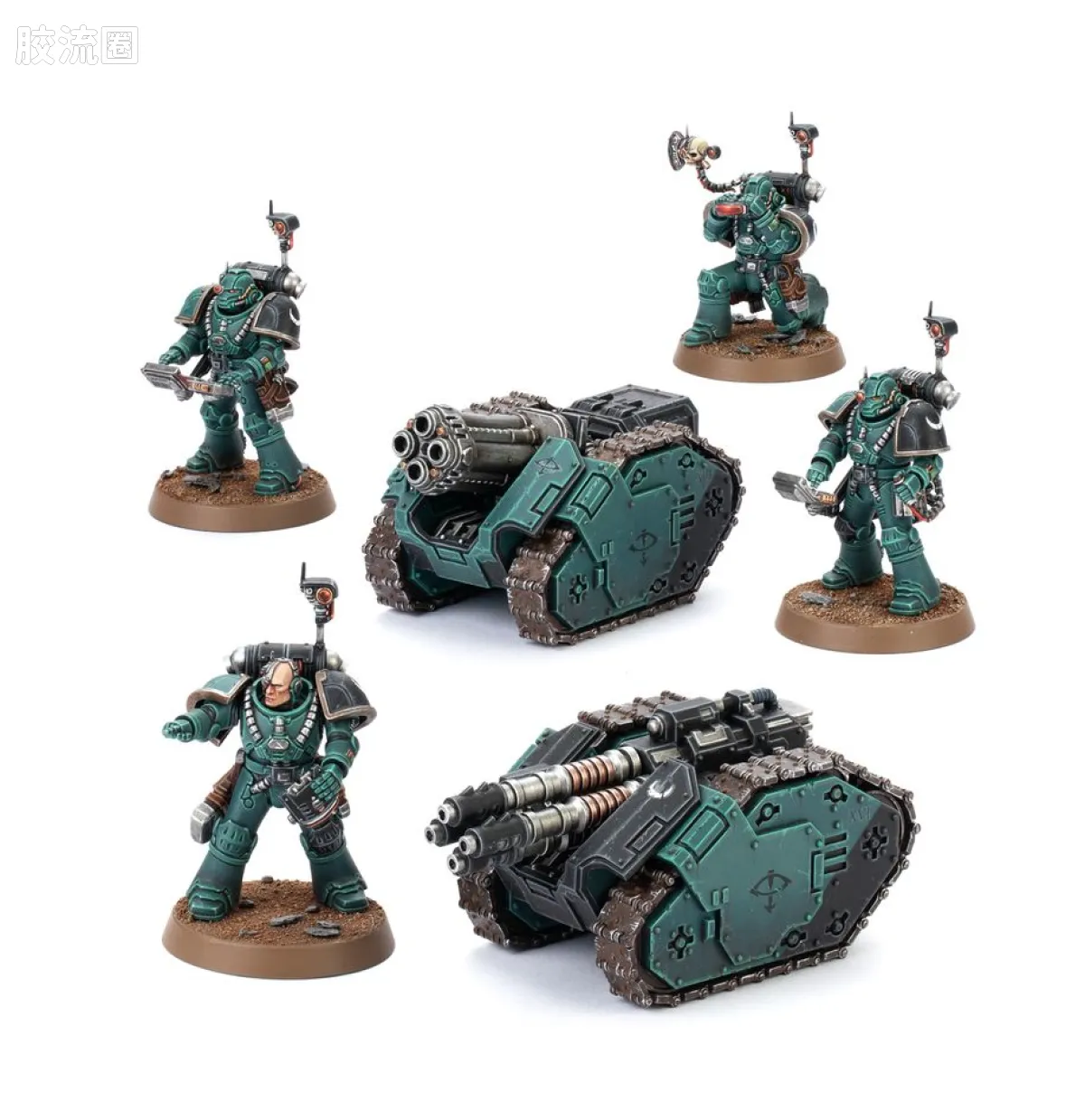 战锤：荷鲁斯之乱 Warhammer: The Horus Heresy 星际战士通用单位 2版 激光破坏者和四联发射器细剑炮组