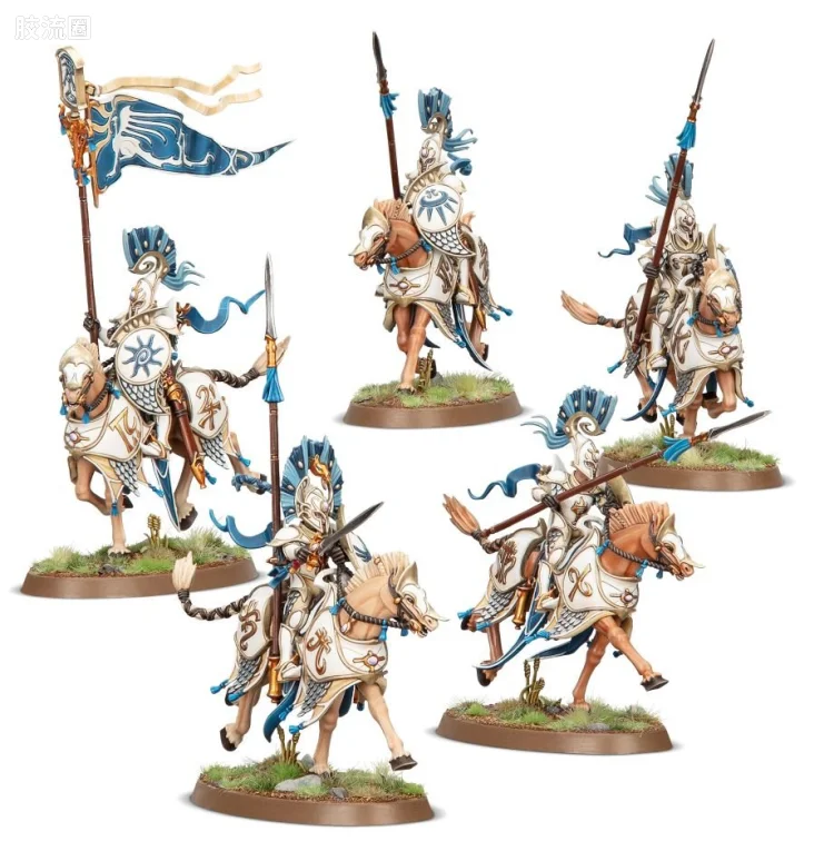 战锤：西格玛时代 Warhammer：Age of Sigmar Lumineth Realm-lords 光域领主 2版 骁勇族 黎明骑兵
