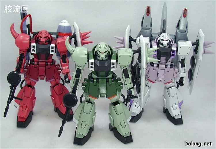 机动战士高达SEED SEED DESTINY 1/100 06 ZGMF-1000 扎古勇士+瞬发巫师背包 & 炮击巫师背包 - 图片