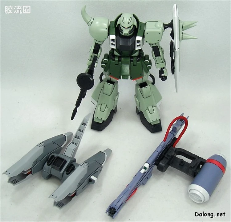 机动战士高达SEED SEED DESTINY 1/100 06 ZGMF-1000 扎古勇士+瞬发巫师背包 & 炮击巫师背包 - 图片
