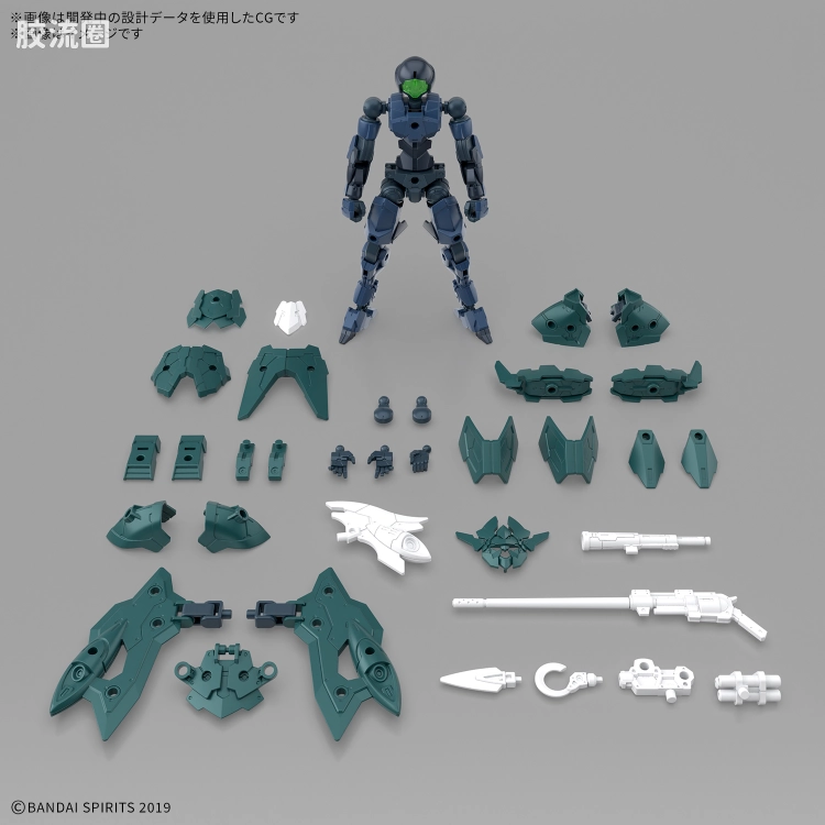 30MM 1/144 斯匹纳提/Spinatio（马克西昂军） EXM-A9p 斯匹纳提(海贼型) - 图片