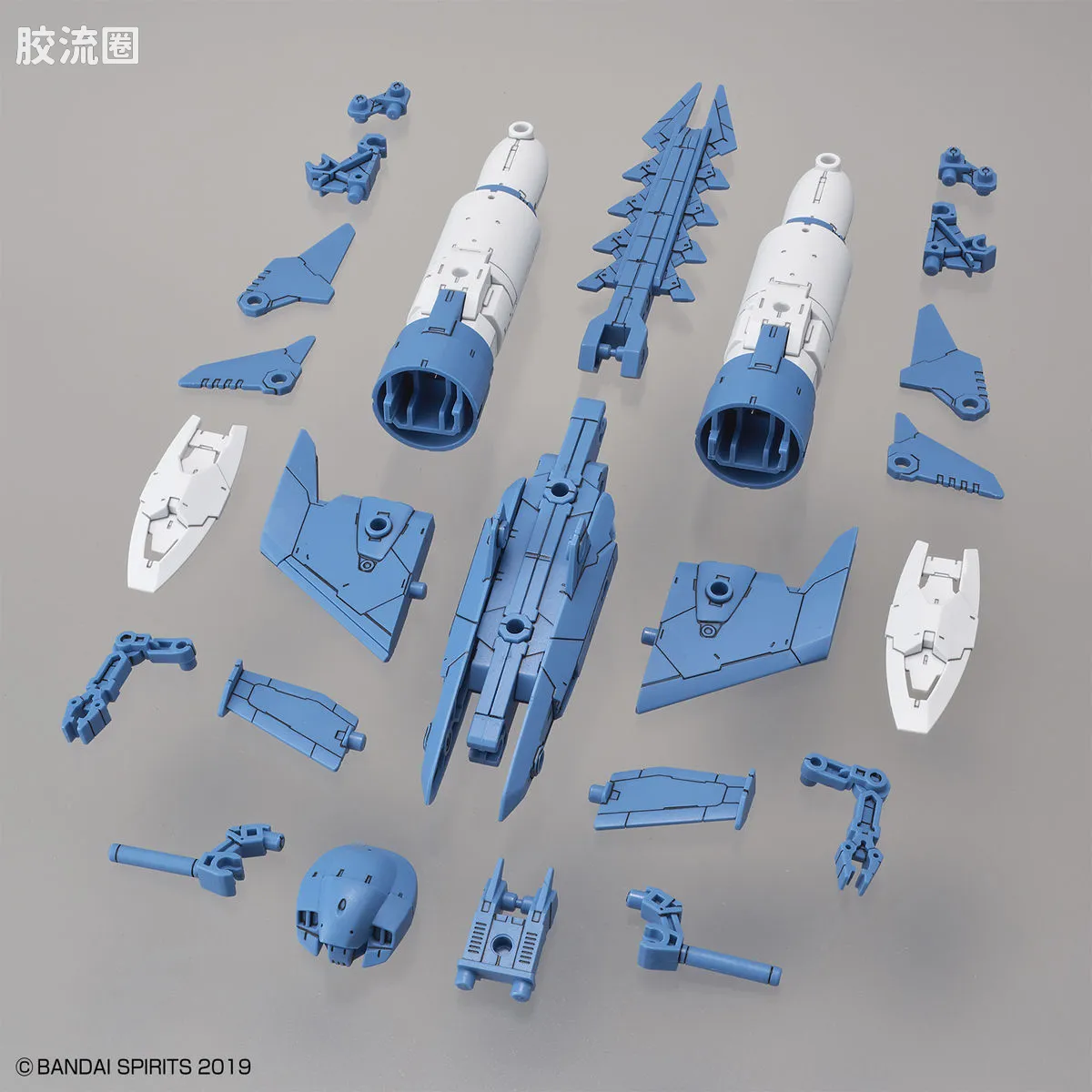 30MM 1/144 Extended Armament Vehicle EV-06 Exa Vehicle 攻击潜艇ver. 蓝灰色 - 图片