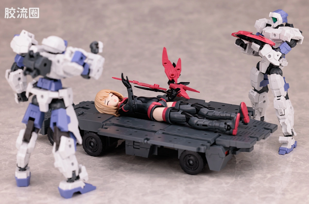 30MM 1/144 Extended Armament Vehicle Exa Vechicle（自定义运输车） - 图片