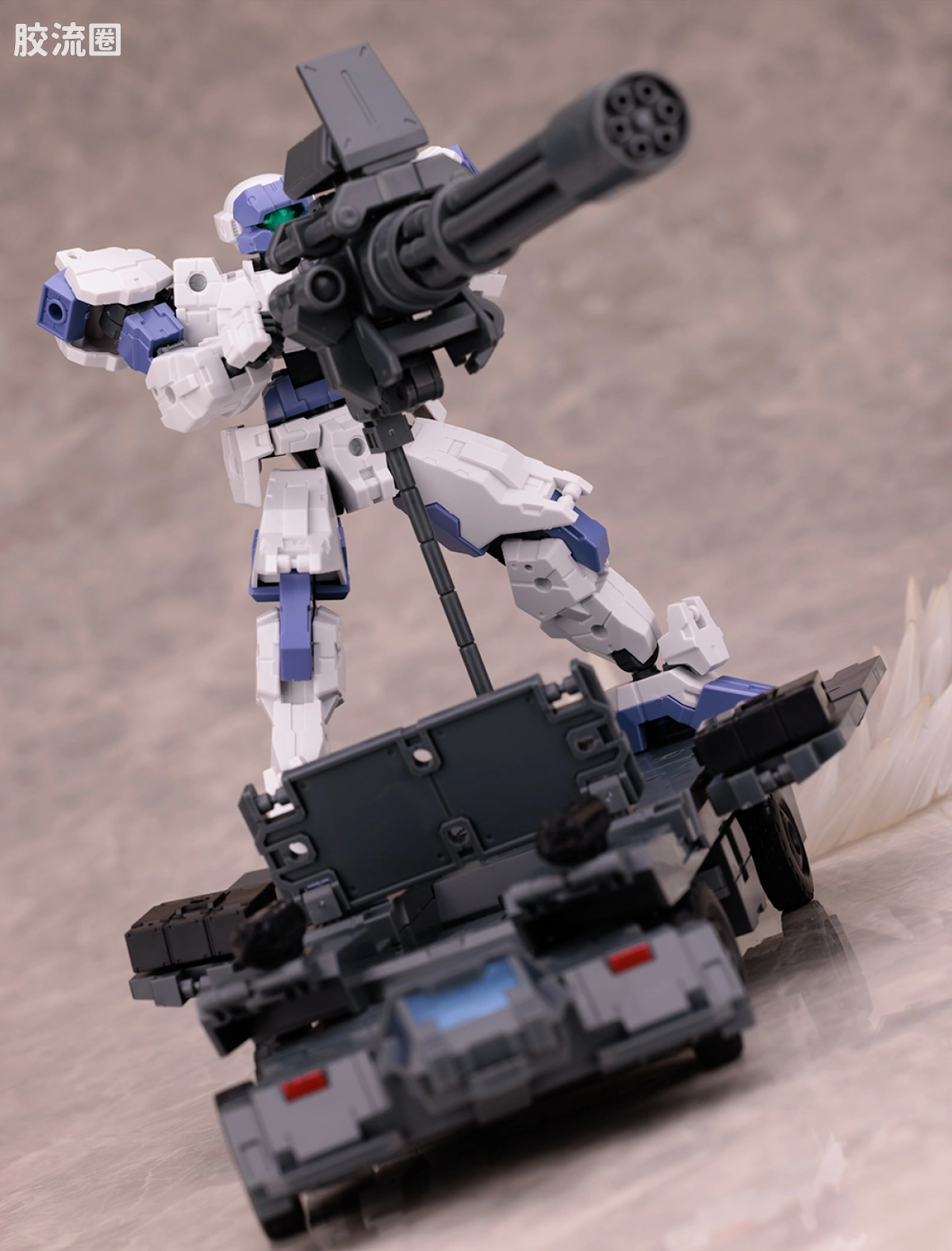 30MM 1/144 Extended Armament Vehicle Exa Vechicle（自定义运输车） - 图片