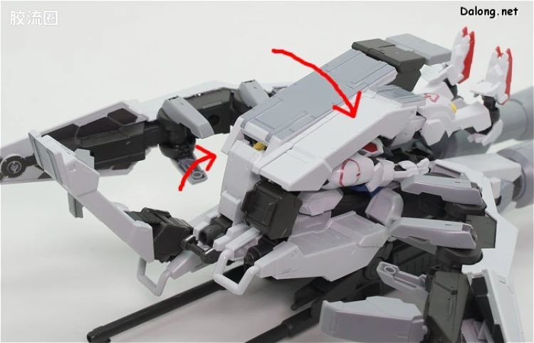 高达铁血的奥尔芬斯 HG 1/144 普通版 07 高达巴巴托斯&库坦三型 长距离输送推进器 - 图片