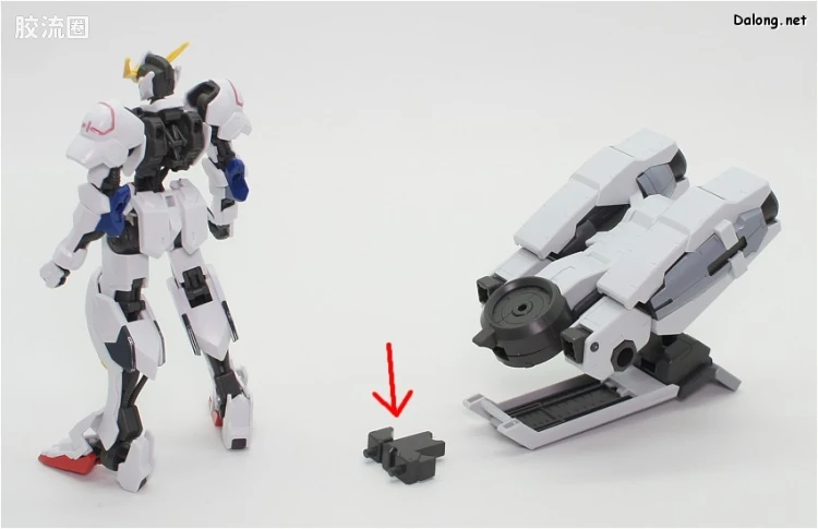 高达铁血的奥尔芬斯 HG 1/144 普通版 07 高达巴巴托斯&库坦三型 长距离输送推进器 - 图片