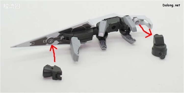 高达铁血的奥尔芬斯 HG 1/144 普通版 07 高达巴巴托斯&库坦三型 长距离输送推进器 - 图片