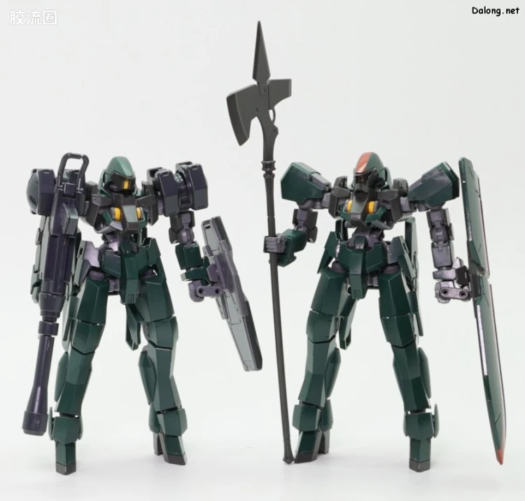 高达铁血的奥尔芬斯 HG 1/144 网络限定版 格雷兹盾装&格雷兹(阿瑞安罗德舰队所属机)套装 - 图片