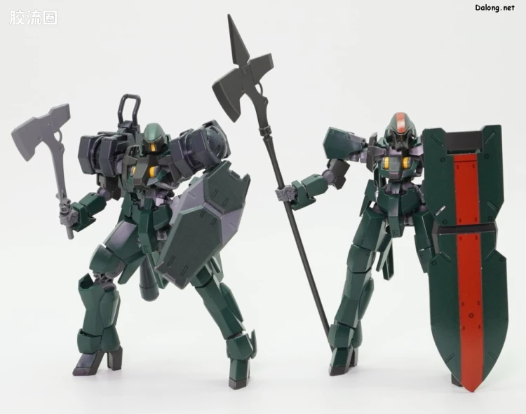 高达铁血的奥尔芬斯 HG 1/144 网络限定版 格雷兹盾装&格雷兹(阿瑞安罗德舰队所属机)套装 - 图片