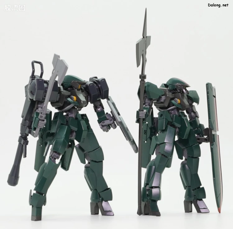 高达铁血的奥尔芬斯 HG 1/144 网络限定版 格雷兹盾装&格雷兹(阿瑞安罗德舰队所属机)套装 - 图片