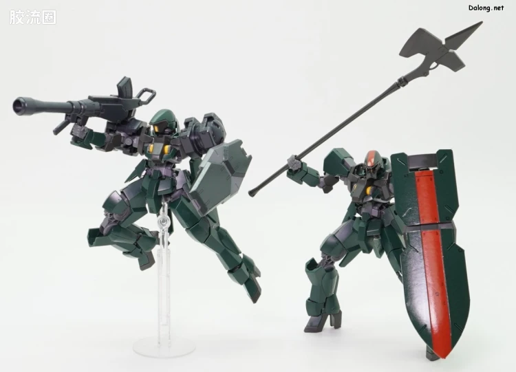 高达铁血的奥尔芬斯 HG 1/144 网络限定版 格雷兹盾装&格雷兹(阿瑞安罗德舰队所属机)套装 - 图片