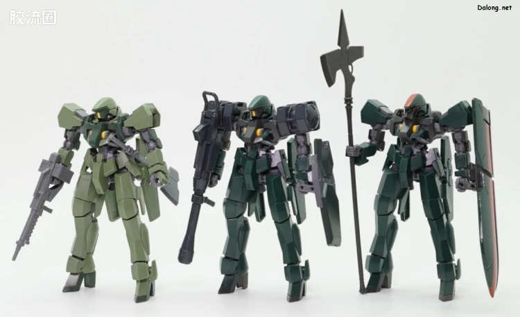 高达铁血的奥尔芬斯 HG 1/144 网络限定版 格雷兹盾装&格雷兹(阿瑞安罗德舰队所属机)套装 - 图片