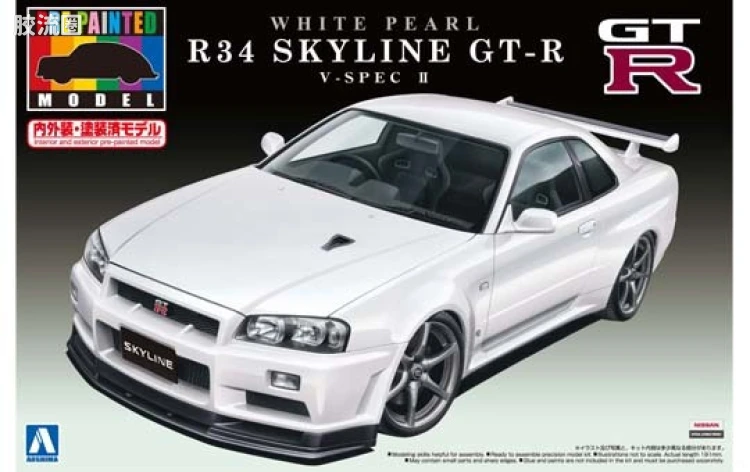 32 R34天际线GT-R V-SpecII珍珠白00860