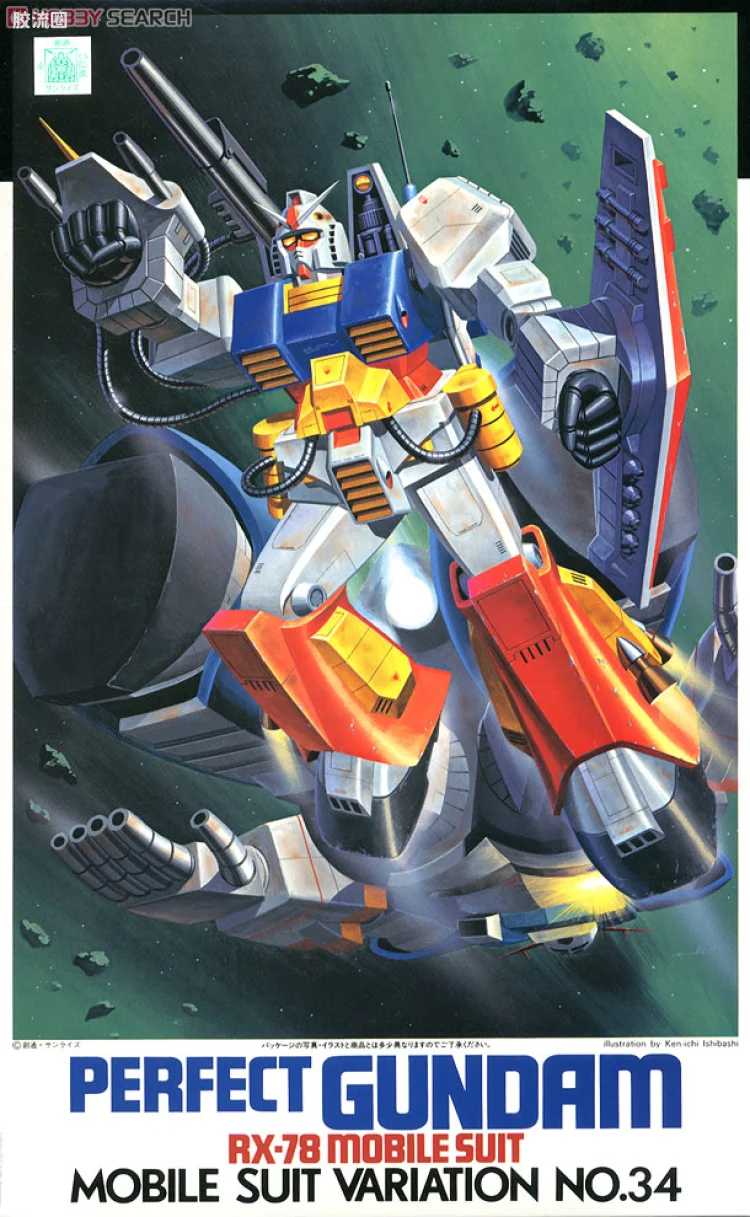机动战士变体 高达MSV 拼装模型 1/100 34 PF-78-1 完美高达