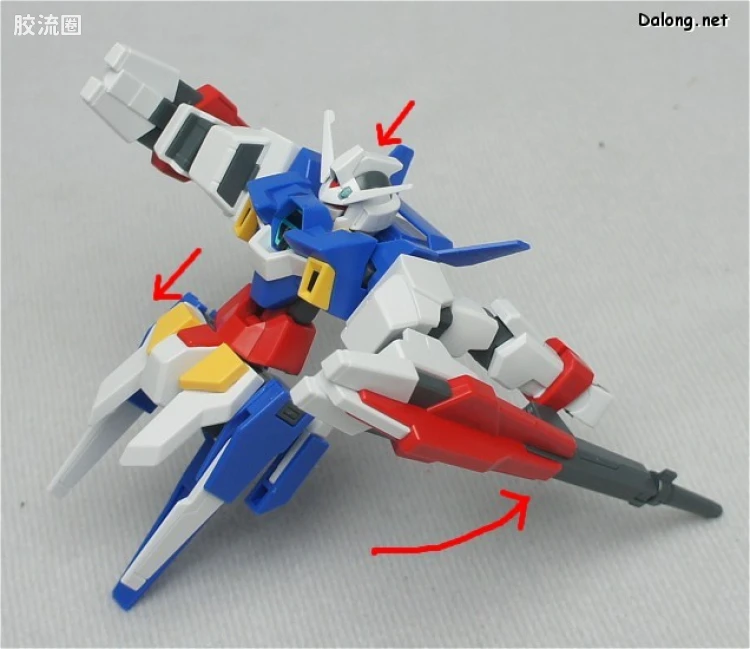 高达AGE HG AGE 普通版 17 高达AGE-2 双枪型 - 图片