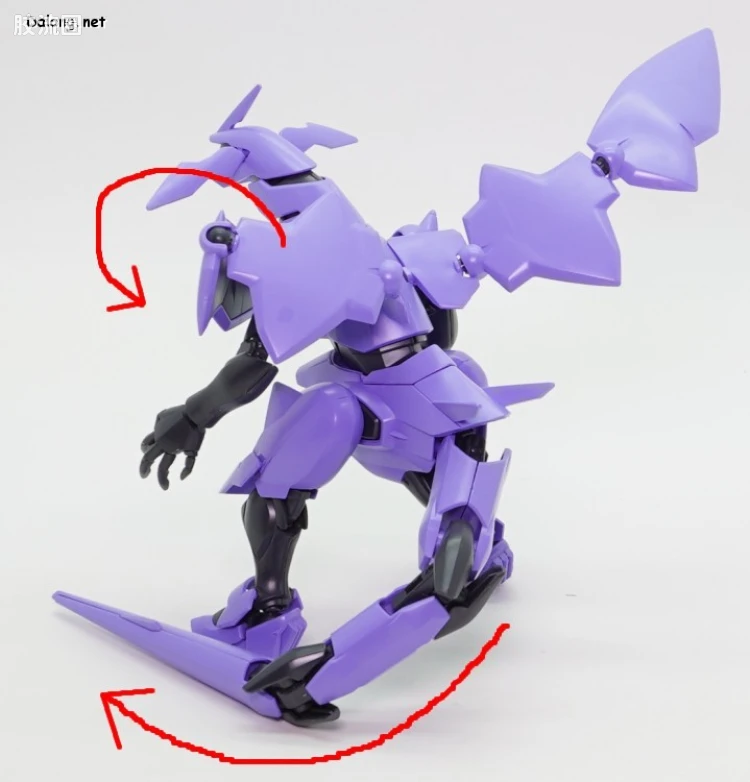 高达AGE HG 网络限定版 达纳金 紫色机 - 图片
