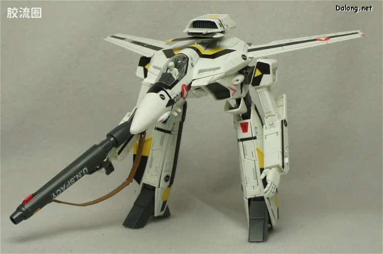 万代超时空要塞系列拼装模型 1比72 VF-1S Valkyrie 福克机 - 图片