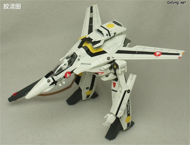 万代超时空要塞系列拼装模型 1比72 VF-1S Valkyrie 福克机 - 图片