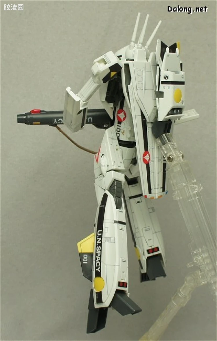 万代超时空要塞系列拼装模型 1比72 VF-1S Valkyrie 福克机 - 图片