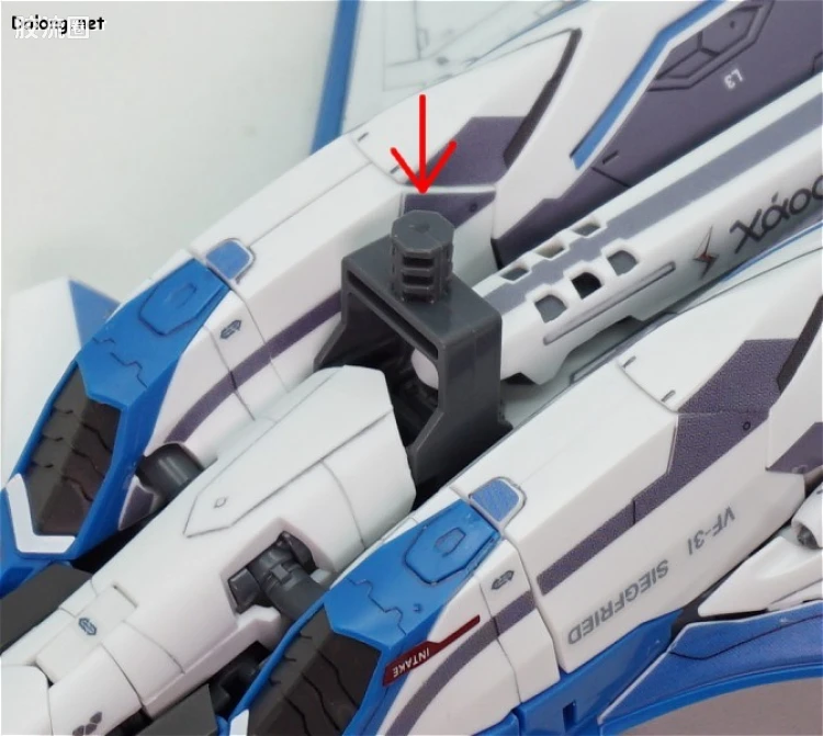 万代超时空要塞系列拼装模型 1比72 VF-31J 齐格弗里德(疾风机) - 图片