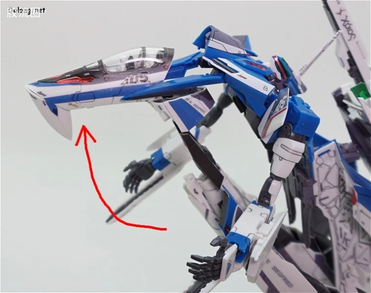 万代超时空要塞系列拼装模型 1比72 VF-31J 齐格弗里德(疾风机) - 图片