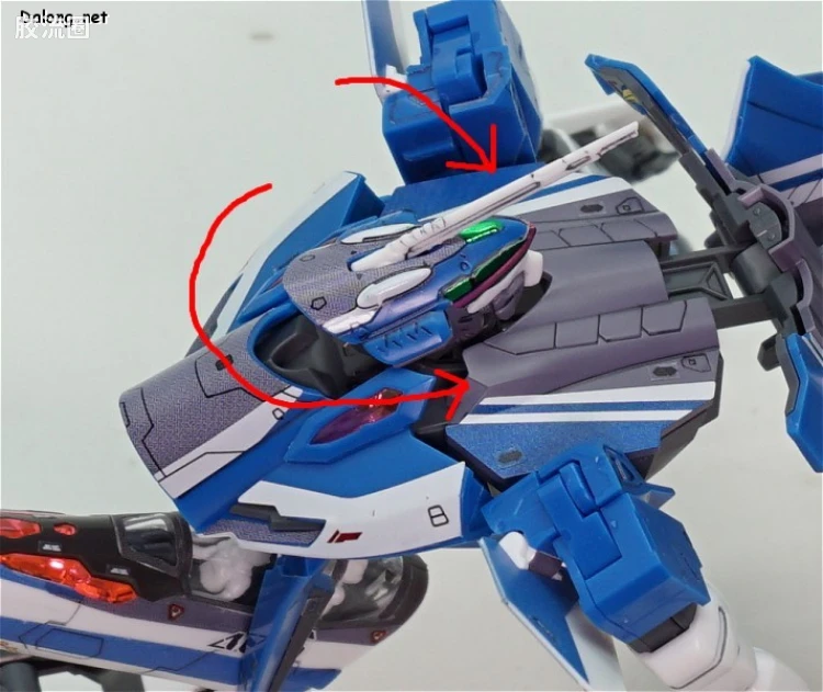万代超时空要塞系列拼装模型 1比72 VF-31J 齐格弗里德(疾风机) - 图片